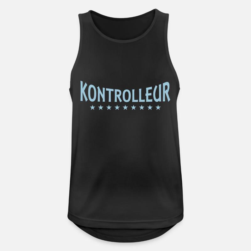 Controller + Dein Text - Men's Breathable Tank Top - black