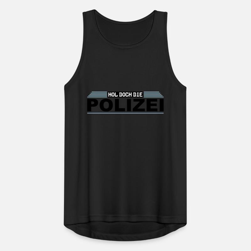 Hol doch die Polizei Männer Tank Top atmungsaktiv