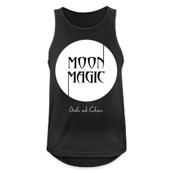 Moon Magic - Männer Tank Top atmungsaktiv - Schwarz - Vorne - Nick (188cm)