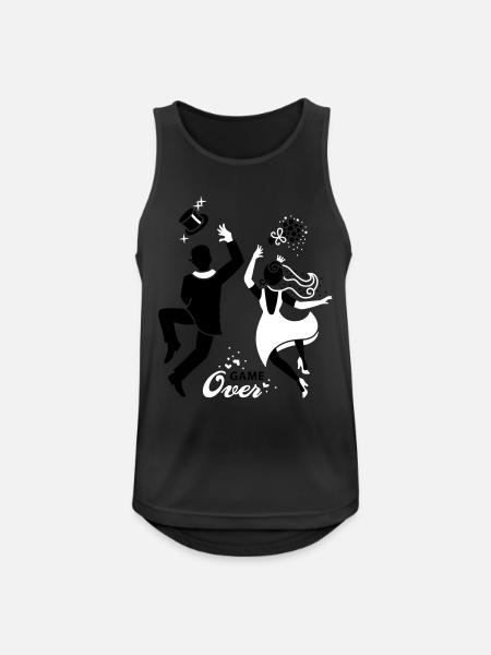 Bride - Couple Game over - Men's Breathable Tank Top - black