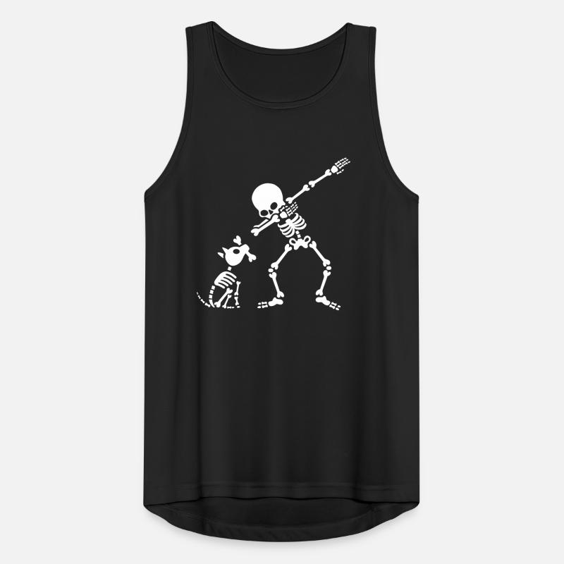 Dab dabbing skeleton Pet Dog Bone Débardeur respirant Homme