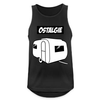 Ostalgie QEK Junior - Männer Tank Top atmungsaktiv - Schwarz - Vorne - Nick (188cm)