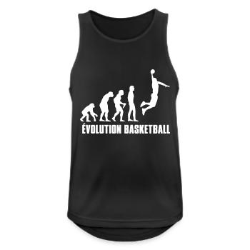 Basketball Évolution Basket - Männer Tank Top atmungsaktiv - Schwarz - Vorne - Nick (188cm)