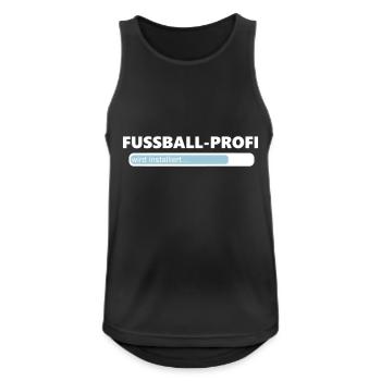 Installiere Fussball Profi (1100V) - Männer Tank Top atmungsaktiv - Schwarz - Vorne - Nick (188cm)