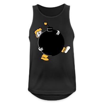 bombe explosion explodieren tnt dynamit gefaehrlic - Männer Tank Top atmungsaktiv - Schwarz - Vorne - Nick (188cm)