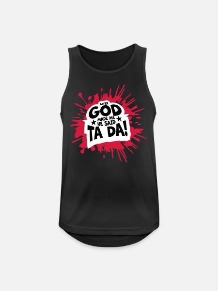 after god made me - Men's Breathable Tank Top - black