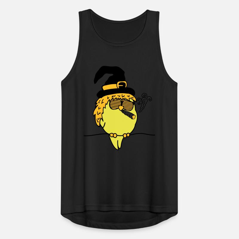 bird_witch_smoke_02 Männer Tank Top atmungsaktiv