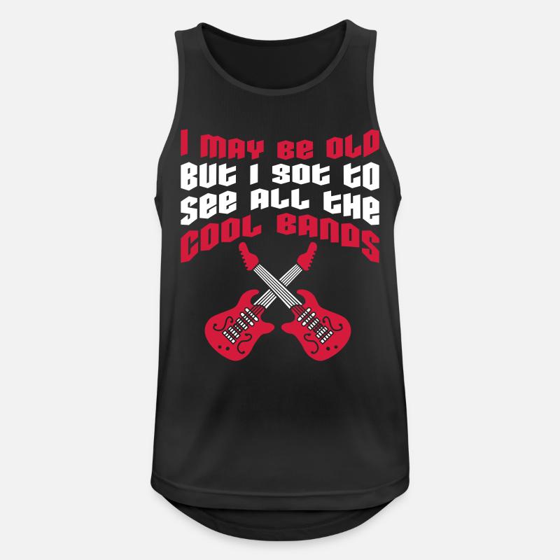 I may be old - Männer Tank Top atmungsaktiv - Schwarz