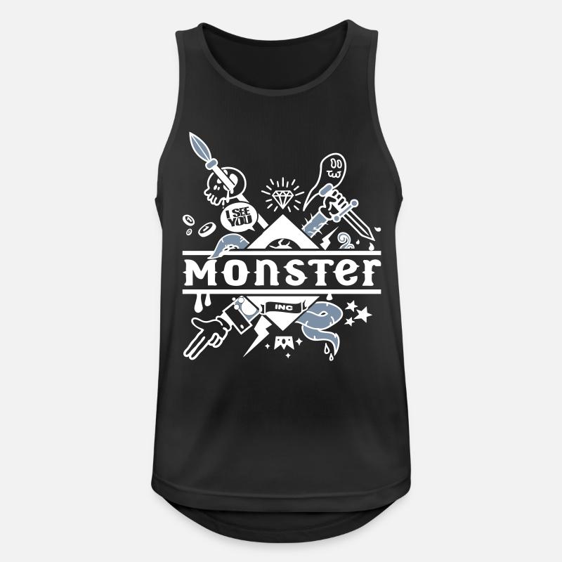sample - Männer Tank Top atmungsaktiv - Schwarz