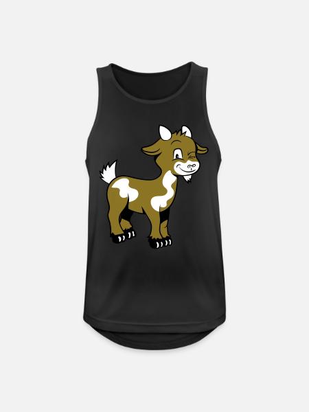 Goat kind lys - Men's Breathable Tank Top - black