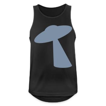 UFO entführt Big Foot - Männer Tank Top atmungsaktiv - Schwarz - Vorne - Nick (188cm)
