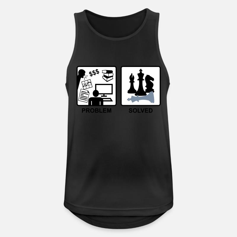 Chess solves problems - Débardeur respirant Homme - noir