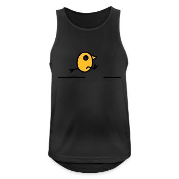 Weitsprung Leichtathletik - Männer Tank Top atmungsaktiv - Schwarz - Vorne - Nick (188cm)