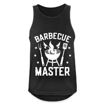 MEISTER GRILL BBQ PARTIE BIER GRILLEN PARTY MOTIV - Männer Tank Top atmungsaktiv - Schwarz - Vorne - Nick (188cm)