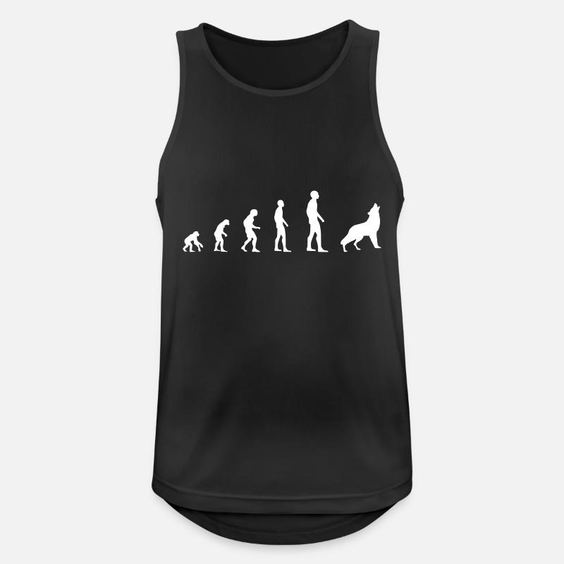 Wolf – Evolution - Men's Breathable Tank Top - black