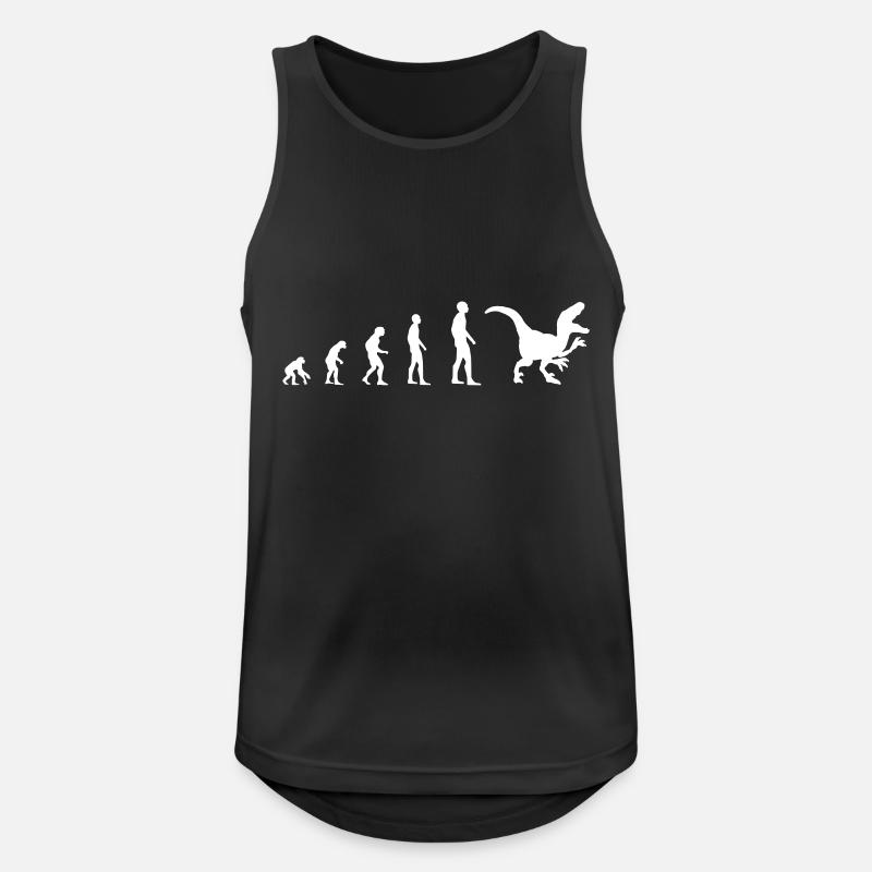 T-Rex - Evolution - Men's Breathable Tank Top - black