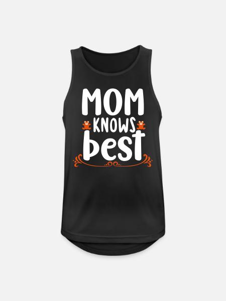 Mom knows best - Men's Breathable Tank Top - black