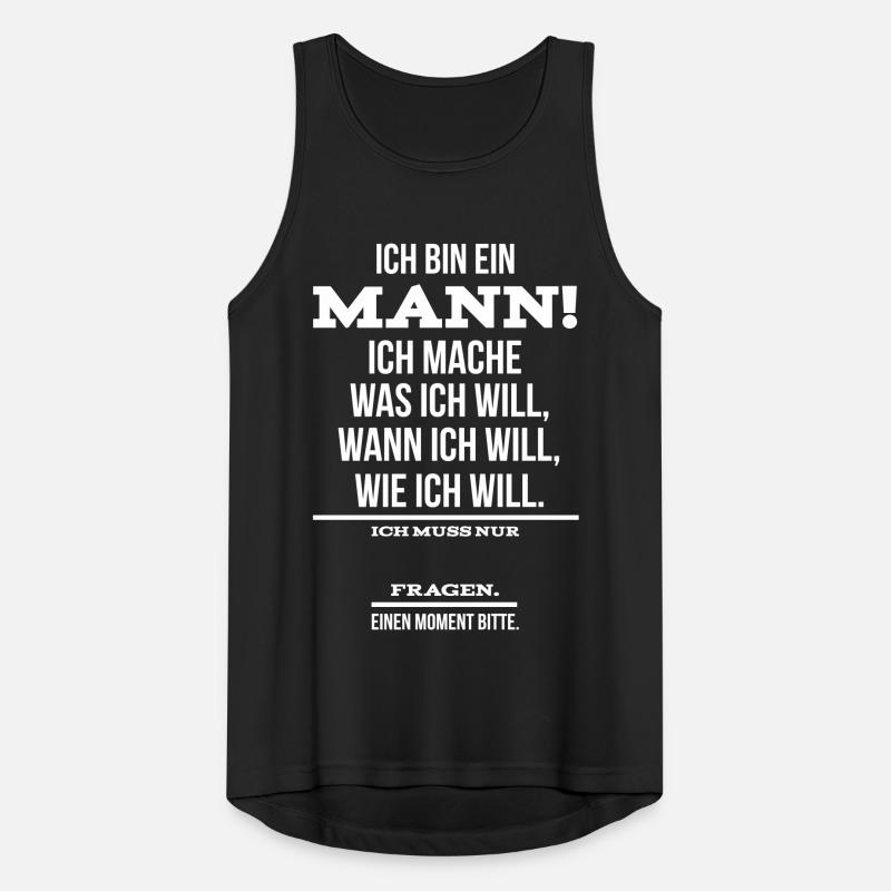 Ich bin ein Mann Ehemann Sprüche Geschenk Männer Tank Top atmungsaktiv