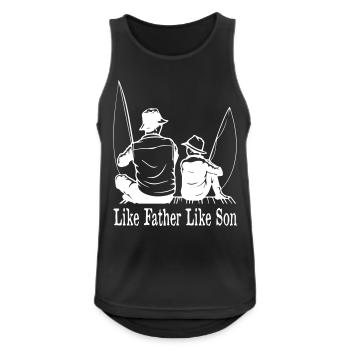Like Father Like Son Fishing - Männer Tank Top atmungsaktiv - Schwarz - Vorne - Nick (188cm)