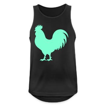 Rooster - Men's Breathable Tank Top - black - Front - Nick (188cm)