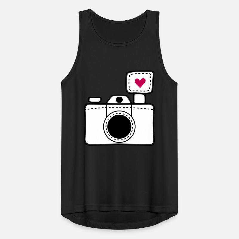 Camera love Men's Breathable Tank Top