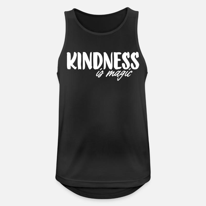 Kindness is magic - Männer Tank Top atmungsaktiv - Schwarz