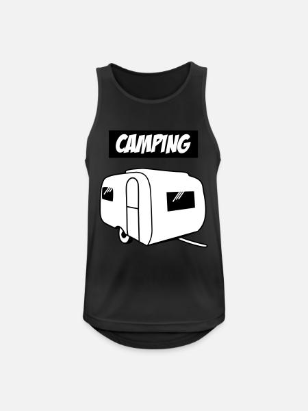 camping - Men's Breathable Tank Top - black