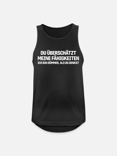 Tu surestimes mes capacités - Débardeur respirant Homme - noir
