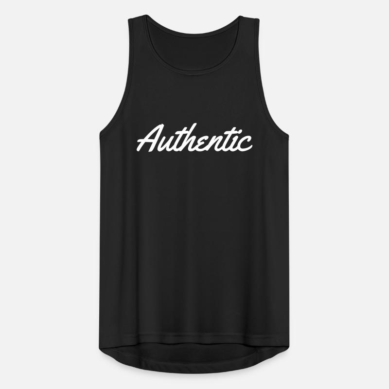 Blanc authentique Débardeur respirant Homme