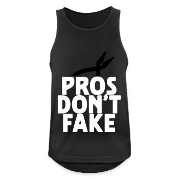 PROS DON'T FAKE - Débardeur respirant Homme - noir - Devant - Nick (188cm)