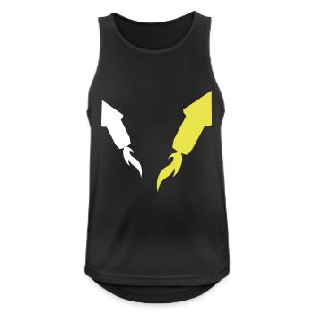Böller - Männer Tank Top atmungsaktiv - Schwarz - Vorne - Nick (188cm)