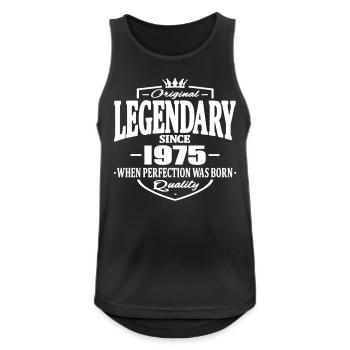 Legendary since 1975 - Débardeur respirant Homme - noir - Devant - Nick (188cm)