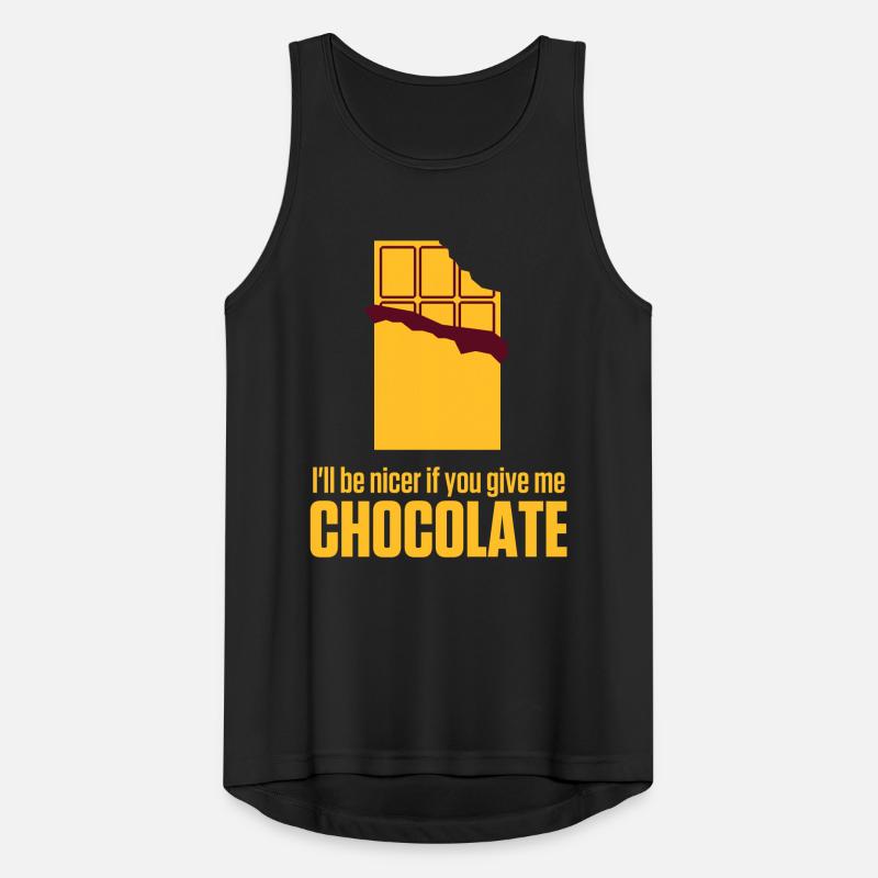 Give me chocolate. Then I am also friendly! Men's Breathable Tank Top