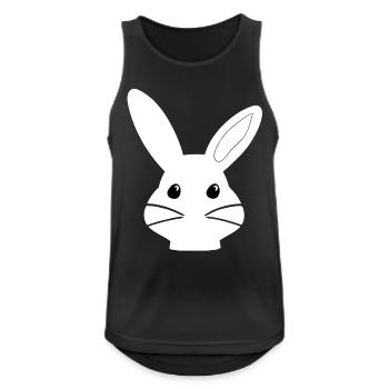 Wonderland Bunny Cartoon Easter Cute - Men's Breathable Tank Top - black - Front - Nick (188cm)