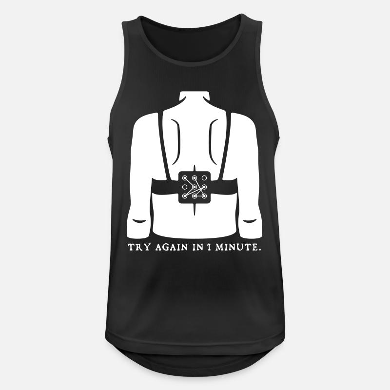 BH Verschluss Lockscreen - Männer Tank Top atmungsaktiv - Schwarz