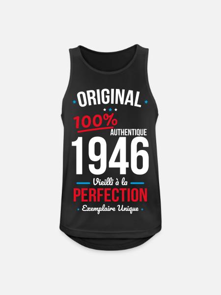 1946 – Original – Unique copy - Men's Breathable Tank Top - black