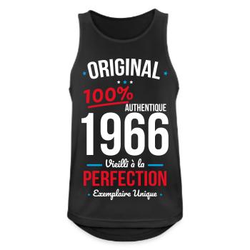 1966 – Original – Unique copy - Men's Breathable Tank Top - black - Front - Nick (188cm)
