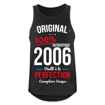 2006 – Original – Unique copy - Men's Breathable Tank Top - black - Front - Nick (188cm)
