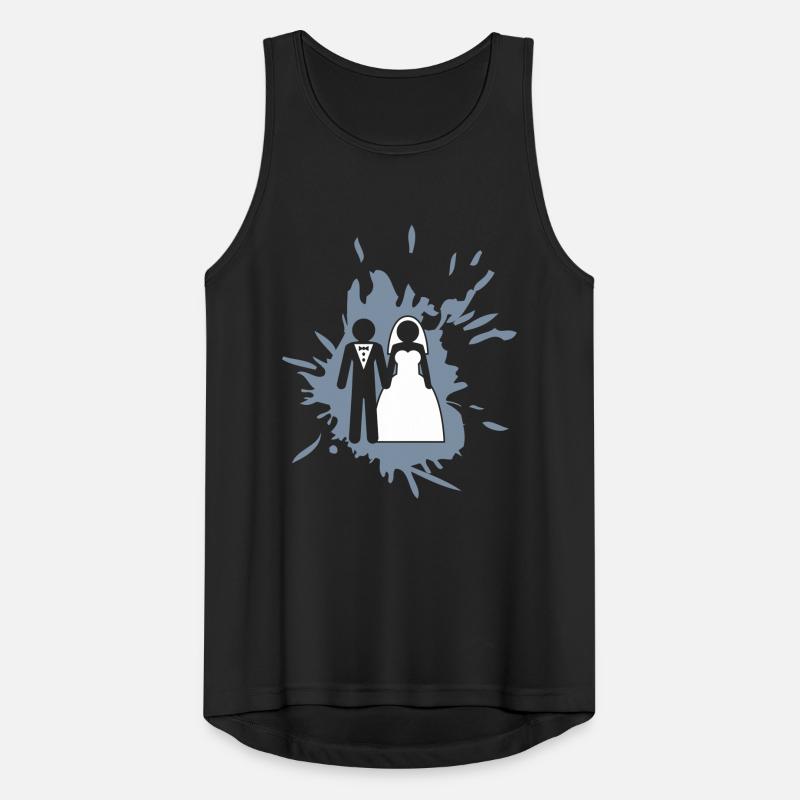 klecks graffiti spritzer tropfen ehepaar ehering k Männer Tank Top atmungsaktiv