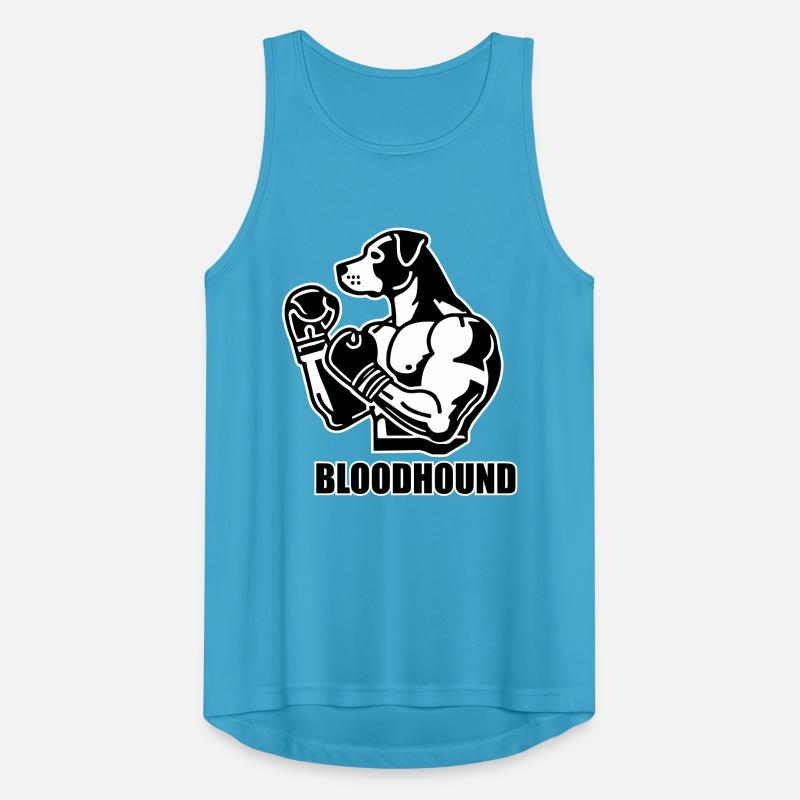 Chien de combat avec des gants de boxe - Conception Bloodhound Débardeur respirant Homme