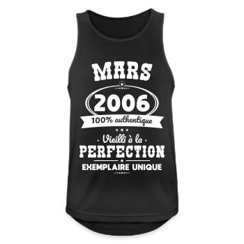 18th Anniversary - March 2006 Perfection - Men's Breathable Tank Top - black - Front - Nick (188cm)
