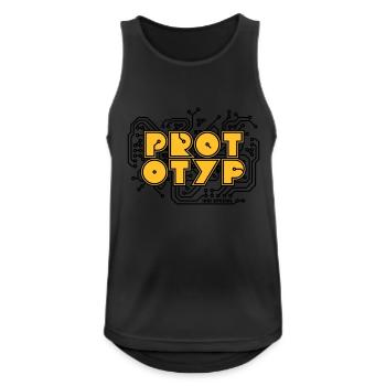 Prototyp - iAM Special 1c - Männer Tank Top atmungsaktiv - Schwarz - Vorne - Nick (188cm)