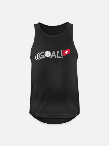 GOAL for Switzerland - Men's Breathable Tank Top - black