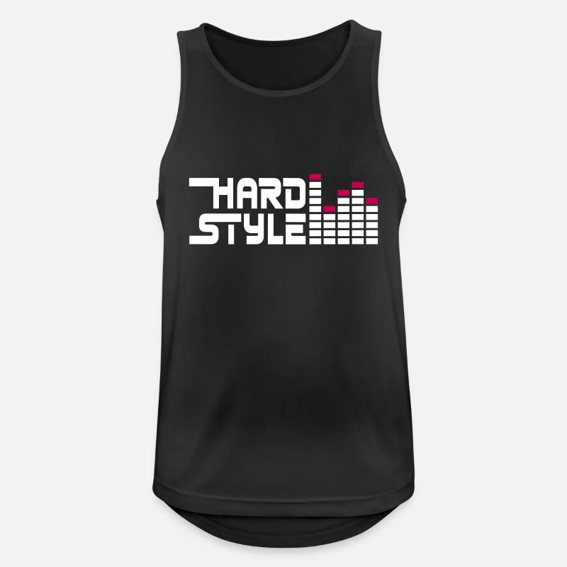 hard style hardstyle equalizer DE - Männer Tank Top atmungsaktiv - Schwarz