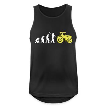 Evolution Farmer and Tractor - Men's Breathable Tank Top - black - Front - Nick (188cm)