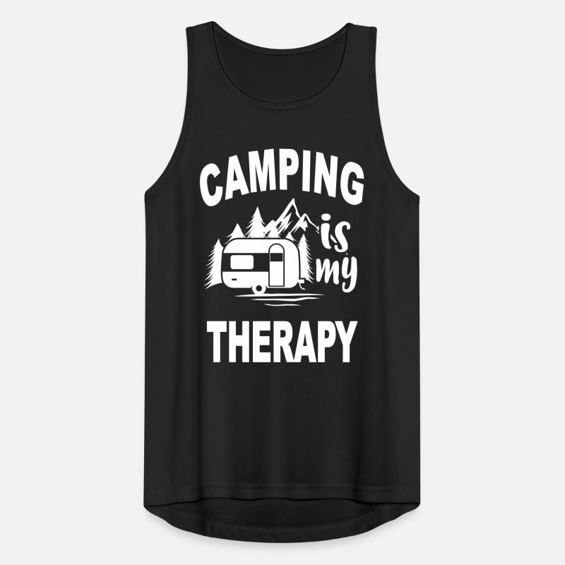 Camping caravan camper camper camping therapy Men's Breathable Tank Top