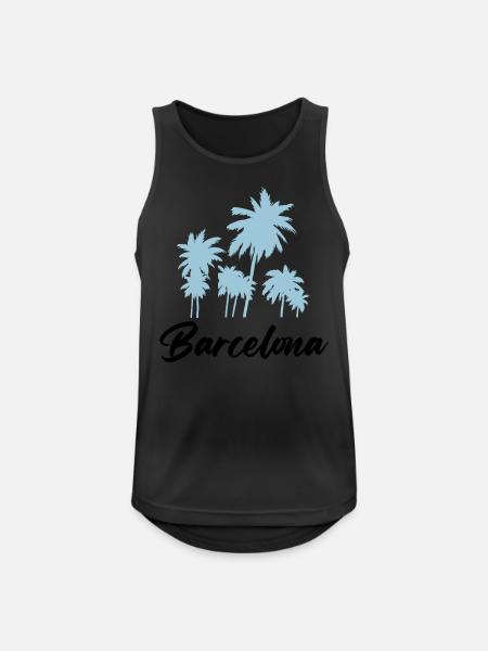 Barcelona - Men's Breathable Tank Top - black