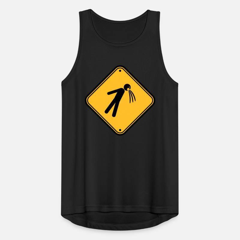 shield caution note vomit vomit Men's Breathable Tank Top