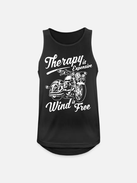 Funny Biker Motorcycle Rider - Men's Breathable Tank Top - black