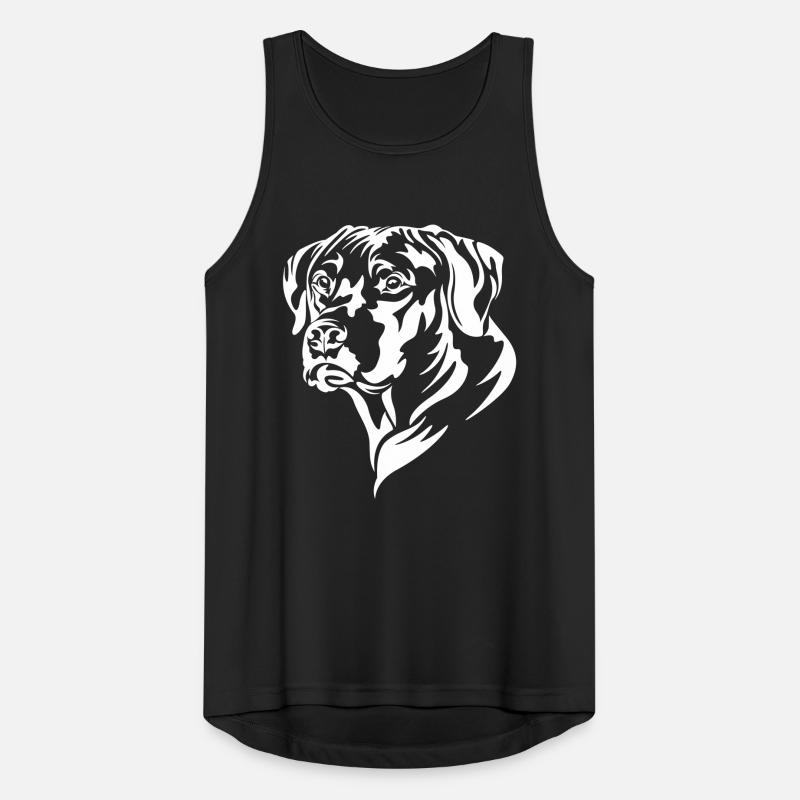Rhodesian Ridgeback weiß Männer Tank Top atmungsaktiv